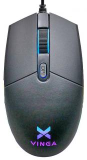 Фото товару Мишка Vinga MSG-100 Black для комп'ютера, для ноутбука, оптичний, 1200 dpi, USB