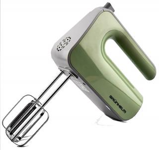 Фото товару Міксер GRUNHELM GRM628G 400 Вт, (оливковий) вінчики 2шт, гачки 2шт