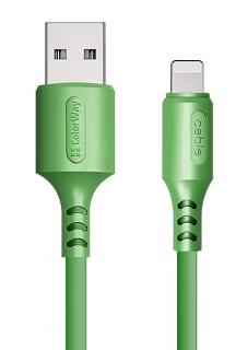 Фото товару Кабель Havit HV-H610, для iPhon, Lightning на USB Male, 1м, чорний плоский дріт
