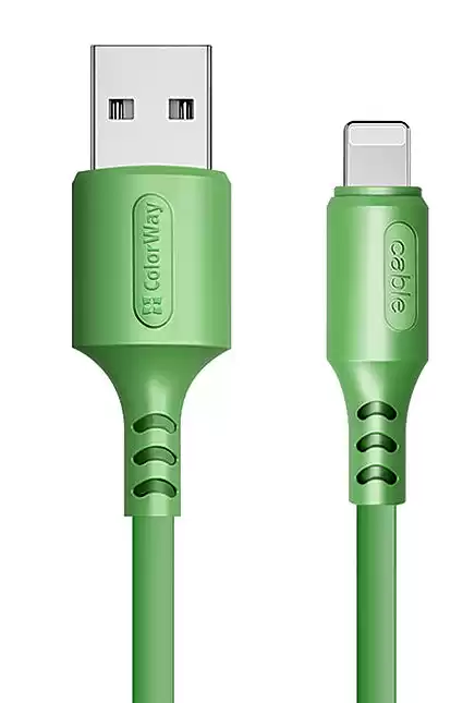 Кабель Havit HV-H610, для iPhon, Lightning на USB Male, 1м, чорний плоский дріт - зображення 5