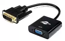 Фото товара Преобразователь сигнала с DVI-D Male 24+1 на VGA Female с кабелем 10 см ATcom