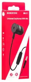 Фото товара Наушники с микрофоном Borofone BM31 black Вакуумные