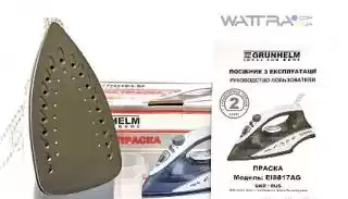 Фото товара Утюг GRUNHELM EI8817AG, 1800W, тефлоновая подошва