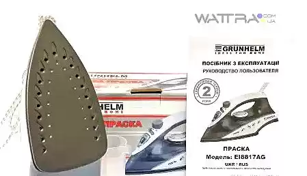 Праска EI8817AG Grunhelm 1800W, тефлонова підошва - зображення 5