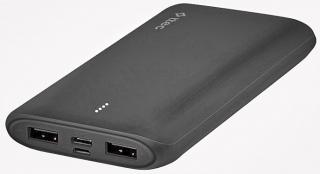 Фото товару Power Bank 10000mAh, Type-C microUSB 2*USB (2BB163S) PowerSlim Duo TTEC, зовнішній акумулятор USB