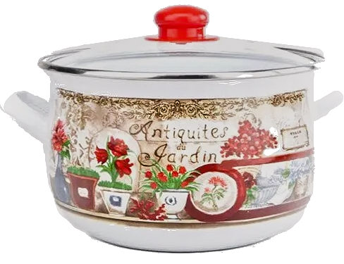 Каструля TM GUSTO Квітковий сад 18 см, 3,1 л - зображення 1