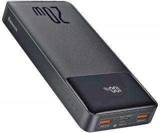 Фото товару Power Bank BASEUS 20000 mAh 20W 2 шт. USB 1 A та 2 A, Micro USB+ 1Type-C цифровий дісплей