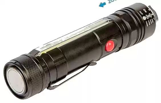 Ліхтарик Police WD222+COB, ЗУ microUSB, 1х18650, zoom, Box - зображення 5