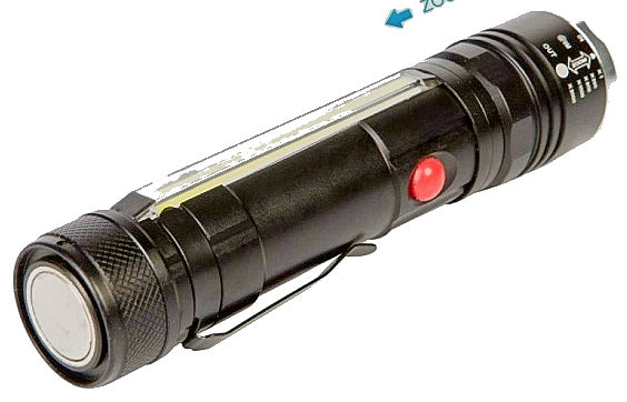 Ліхтарик Police WD222+COB, ЗУ microUSB, 1х18650, zoom, Box - зображення 6