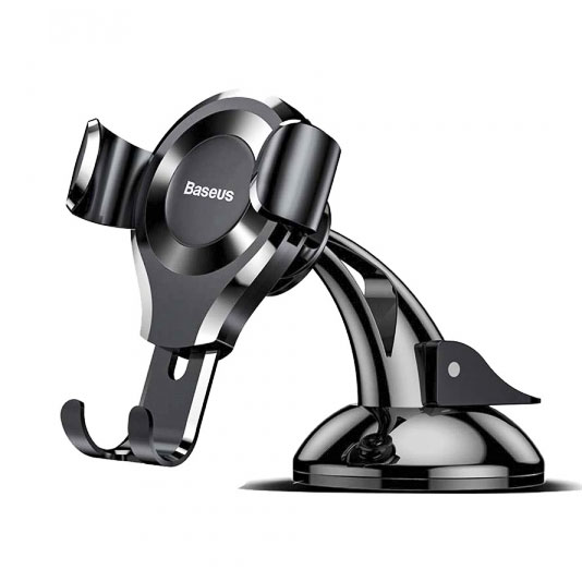 Автомобільний тримач для смартфонів BASEUS PREMIUM Osculum Type Gravity Car Mount Black SUYL-XP01 - зображення 6