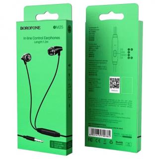 Фото товару Наушники BOROFONE BM25 Sound edge with mic black