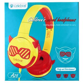 Фото товару Навушники дитячі Celebrat A25 children headset Red