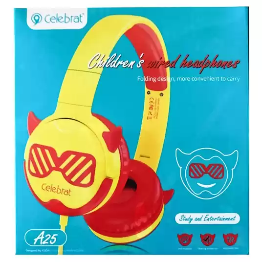 Навушники дитячі Celebrat A25 children headset Red - зображення 5