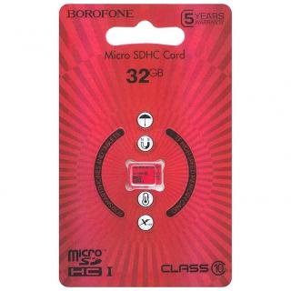 Фото товару Карта пам'яті microSDHC BOROFONE 32 Gb TF high speed Class 10