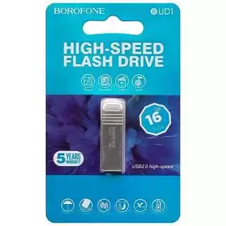 Фото товара Флеш память USB BOROFONE BUD1 Nimble high speed 16Gb silver