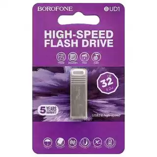 Фото товара Флеш память USB BOROFONE BUD1 Nimble high speed 32Gb silver