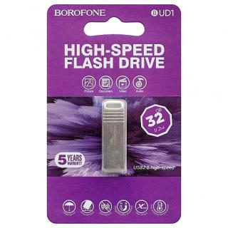 Фото товару Флешка 32 Гб BOROFONE BUD1 Nimble high speed silver