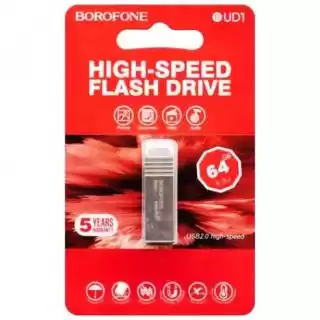 Фото товара Флешка 64 Гб BOROFONE BUD1 Nimble high speed silver