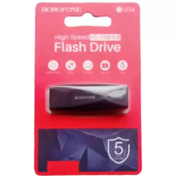 Флешка 64 Гб BOROFONE BUD4 Wonder USB 3.0 чорна - зображення 5