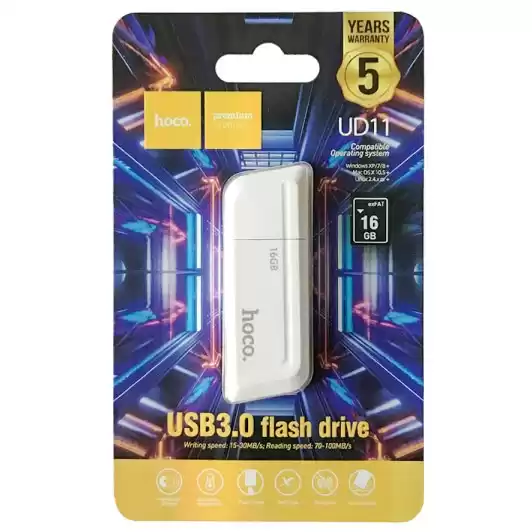 Флешка 16 Гб HOCO UD11 Wisdom USB 3.0 white - зображення 5