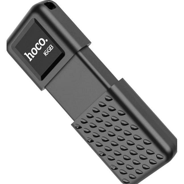 Флешка 16 Гб HOCO UD6 Intelligent U disk matte black - зображення 6