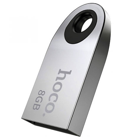 Флешка 8 Гб HOCO UD9 Insightful Smart mini car music USB drive silver - зображення 6