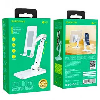 Фото товару Настільний утримувач BOROFONE BH57 Exclusive desktop stand white