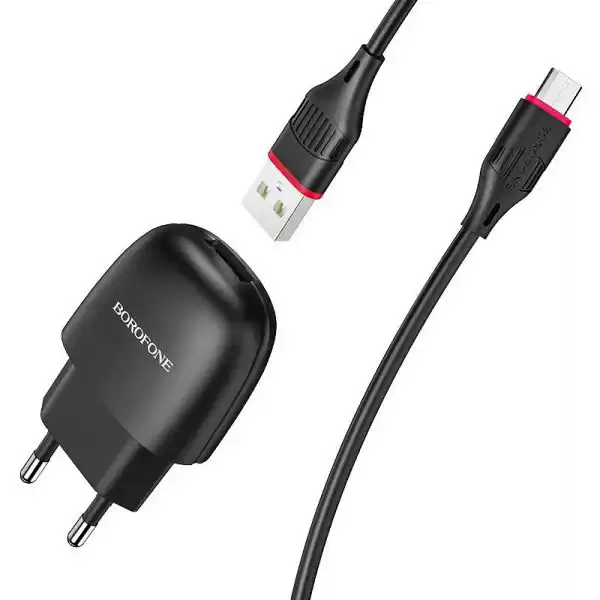 Зарядний пристрій BOROFONE BA49A Vast power 1USB/2.1A black - зображення 5