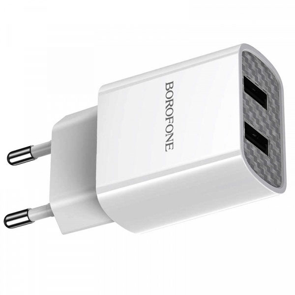 Зарядний пристрій BOROFONE BA53A Powerway 2USB/2.1A white - зображення 6