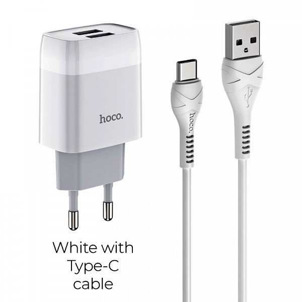 Зарядний пристрій HOCO C73A Glorious 2USB/2,4A White - зображення 6