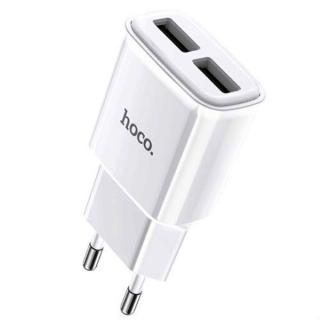 Фото товару Зарядний пристрій HOCO C88A Star round 2USB/2,4A White