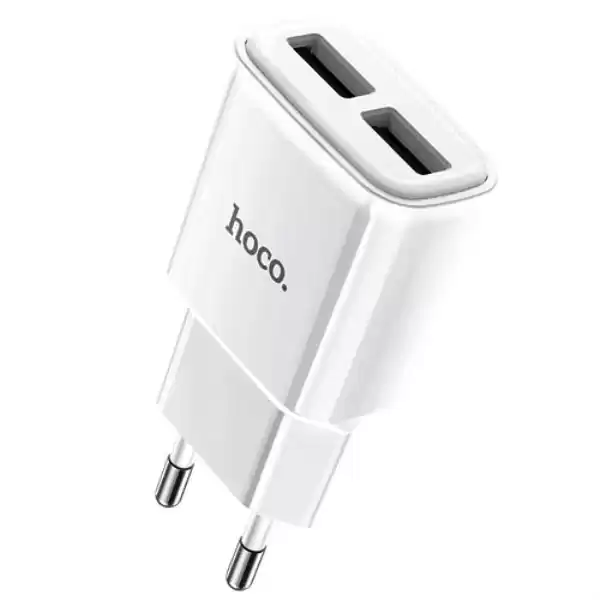 Зарядний пристрій HOCO C88A Star round 2USB/2,4A White - зображення 5