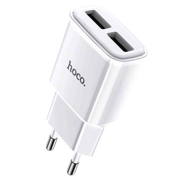 Зарядний пристрій HOCO C88A Star round 2USB/2,4A White - зображення 6