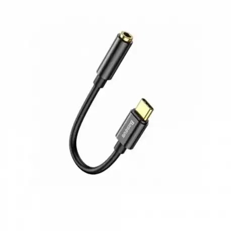 Перехідник AUX Type-C Male на 3.5 мм Female, Baseus Type-C Male to 3.5mm Female Adapter L54 Black CATL54-01 - зображення 5