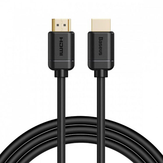 Кабель HDMI на HDMI, довжина 3 м, Baseus high definition Series Adapter Cable 3m Black CAKGQ-C01 - зображення 1