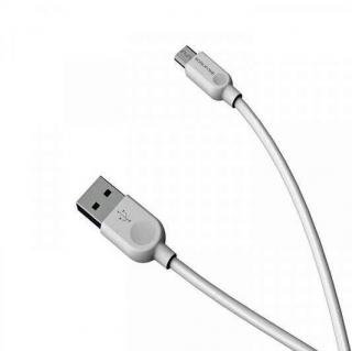 Фото товару Кабель micro USB на USB 2,4 А, 1.2 м, білий. BOROFONE BX14