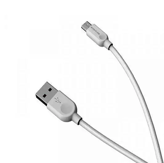 Кабель micro USB на USB 2,4 А, 1.2 м, білий. BOROFONE BX14 - зображення 5