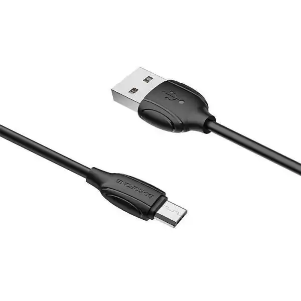 Кабель micro USB на USB 2,4 А, 1 м, чорний. BOROFONE BX19 - зображення 5