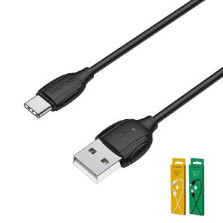 Фото товару Кабель Type-C на USB 1,3 А, довжина 1 м, чорний. BOROFONE BX19 Benefit for Type-C 1,3A/1m black
