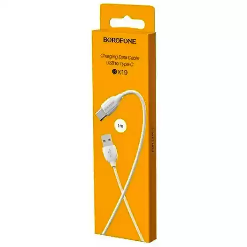 Кабель BOROFONE BX19 Benefit for Type-C 1,3A/1m white - зображення 5
