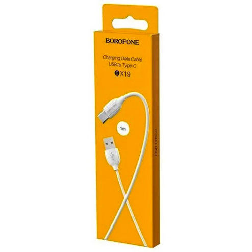 Кабель BOROFONE BX19 Benefit for Type-C 1,3A/1m white - зображення 2