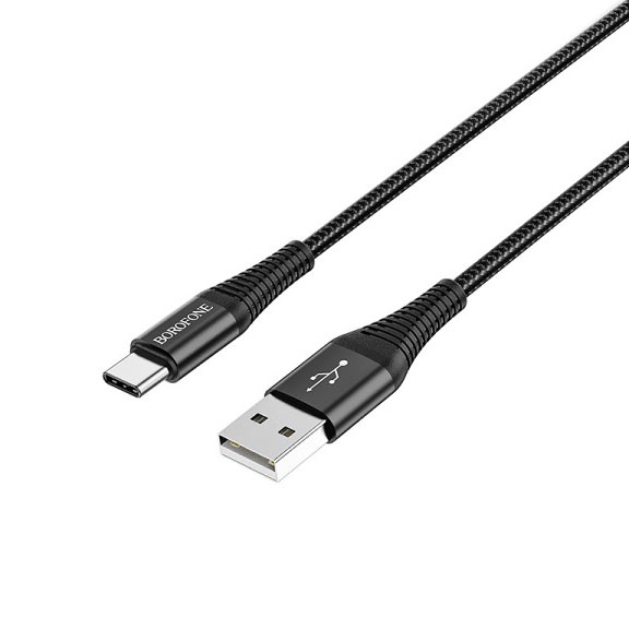 Кабель BOROFONE BX29 Endurant for Type-C 3A/1m black - зображення 6