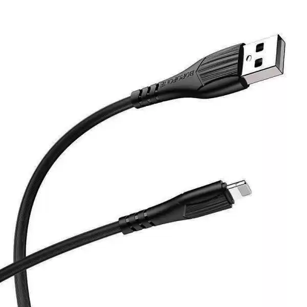 Кабель BOROFONE BX37 Wieldy for Lightning 2.4A/1m black - зображення 5
