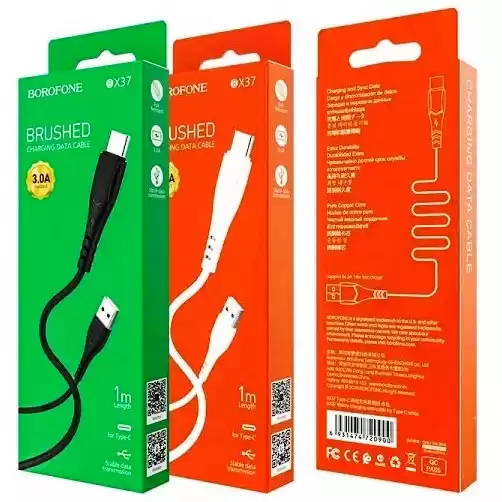 Кабель BOROFONE BX37 Wieldy for Type-C 2.4A/1m black - зображення 5