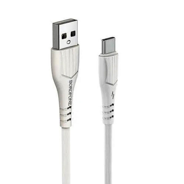 Кабель BOROFONE BX37 Wieldy for Type-C 3A/1m white - зображення 1