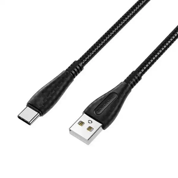 Кабель BOROFONE BX38 Cool charge for Type-C 3A/1m black - зображення 5