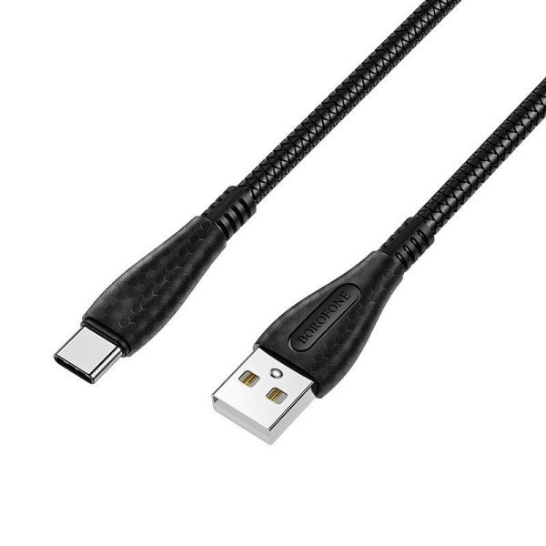 Кабель BOROFONE BX38 Cool charge for Type-C 3A/1m black - зображення 6