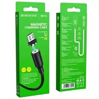Фото товара Кабель BOROFONE BX41 Amiable magnetic for Micro 2.4A/1m black.