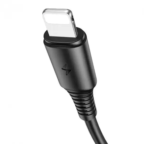 Кабель BOROFONE BX47 Coolway for Lightning 2.4A/1m black - зображення 5