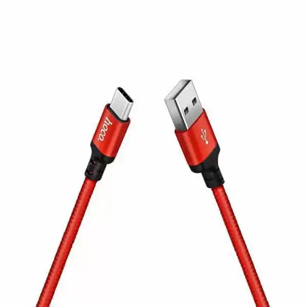 Кабель HOCO X14 Times Speed Type-C 2A/1m Black/Red - зображення 5